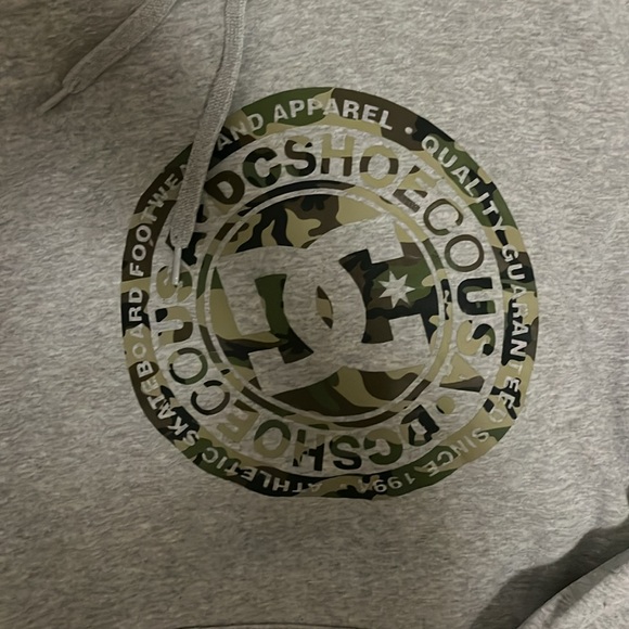 DC shoes hoodie - grey with camo branding - Picture 2 of 10